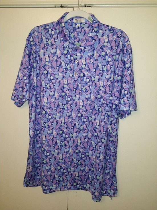 Peter Millar Other - Peter Millar Summer Comfort Caddyshack Golf Polo Shirt Men's sz Large.